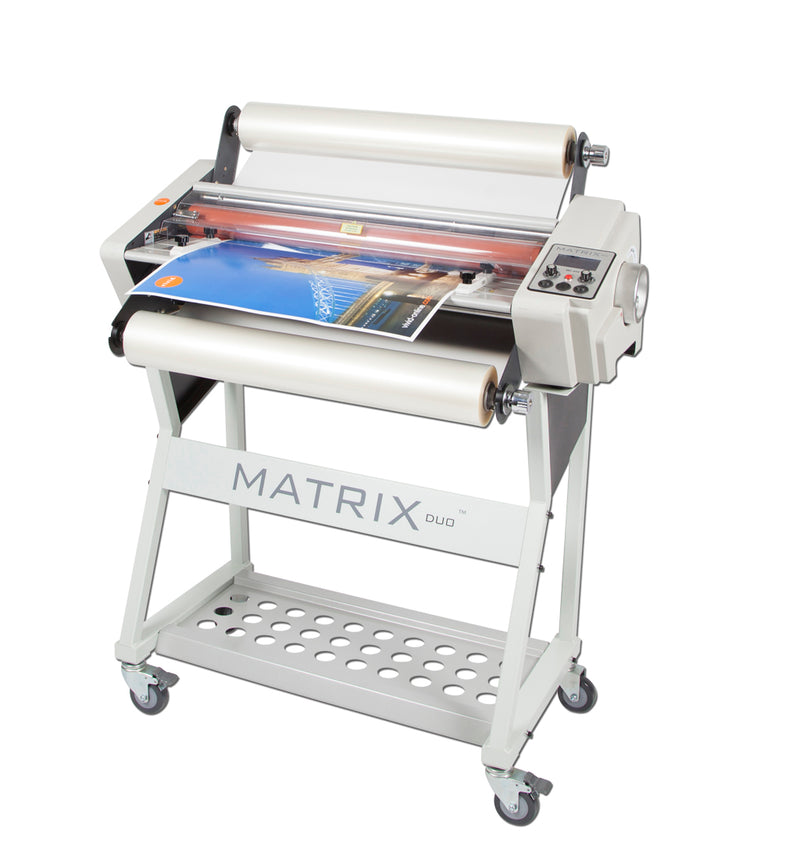Matrix MD-650 A1 / SRA1 Duo Single/Double-Sided Laminator: 27 - 250 Micron Film, 10-Minute Warm-up, Superfast Speed