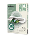 Fellowes RECYCLED CONTENT A4 80 Micron Per Side (160 micron total) Laminating Pouches, Gloss, Pack 100