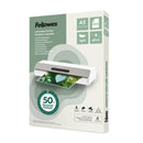 Fellowes RECYCLED CONTENT Laminating Pouches - A4 | A3 | A5 | A6 -  80 Micron Per Side (160 micron total), Gloss & Matt, Pack 100