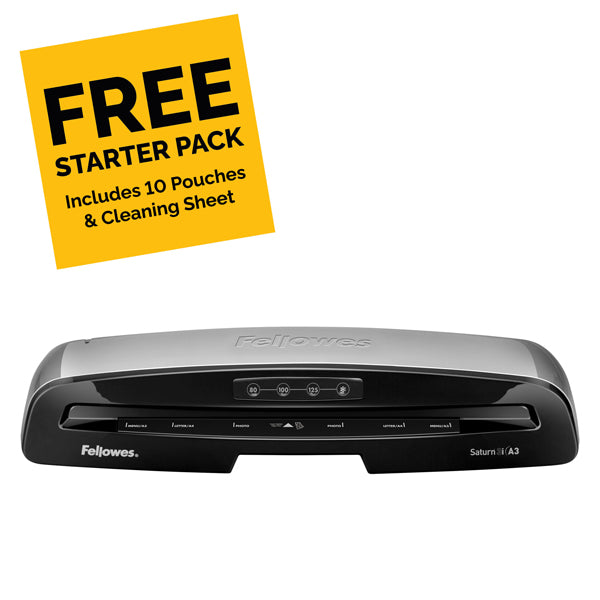 Fellowes Saturn 3i 125 A3 Office Laminator: 80 - 125 Micron Pouches, 1-Minute Warm-up