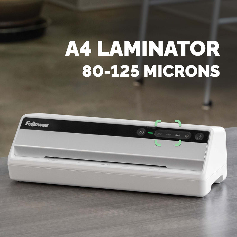 Fellowes Saturn A4 Office Laminator: 80 - 125 Micron Pouches, 1-Minute Warm-up