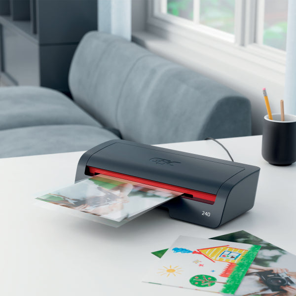 GBC 240 A4 Home Office Laminator: 75 - 125 Micron Pouches, 2-Minute Warm-up