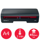 GBC 240 A4 Home Office Laminator: 75 - 125 Micron Pouches, 2-Minute Warm-up