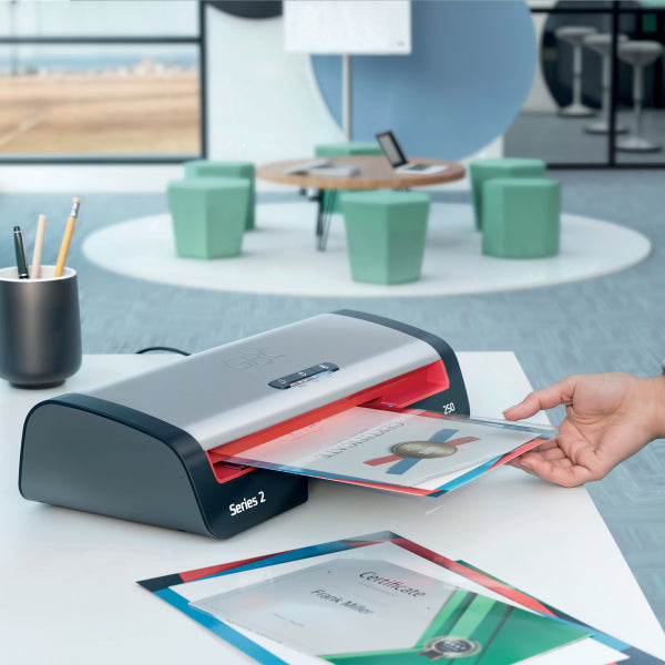 GBC 250 A4 Office Laminator: 75 - 125 Micron Pouches, 1-Minute Warm-up