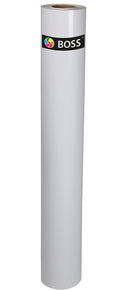 BOSS High Grade "Smooth Remove" Monomeric Self-Adhesive Vinyl Roll, 100 Micron-77mm Core-Length 50m-Width 1370mm, White Back, code: SAVSR-1370WB