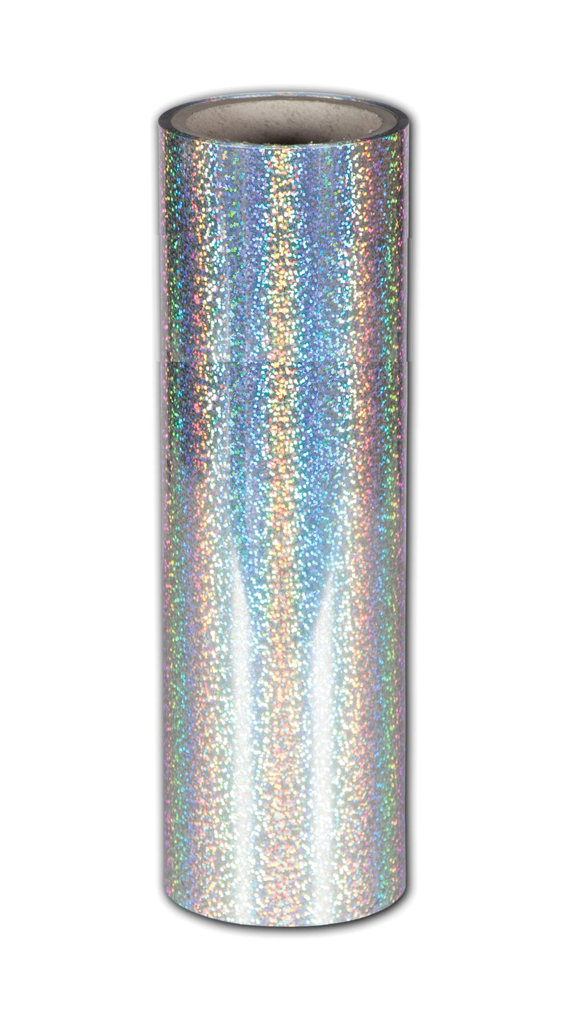 AquaAura+ PRINTABLE Digital Foil / Hot Stamping Foil Roll, 77mm Core-Length 100m-Width 315mm, Rainbow Holographic