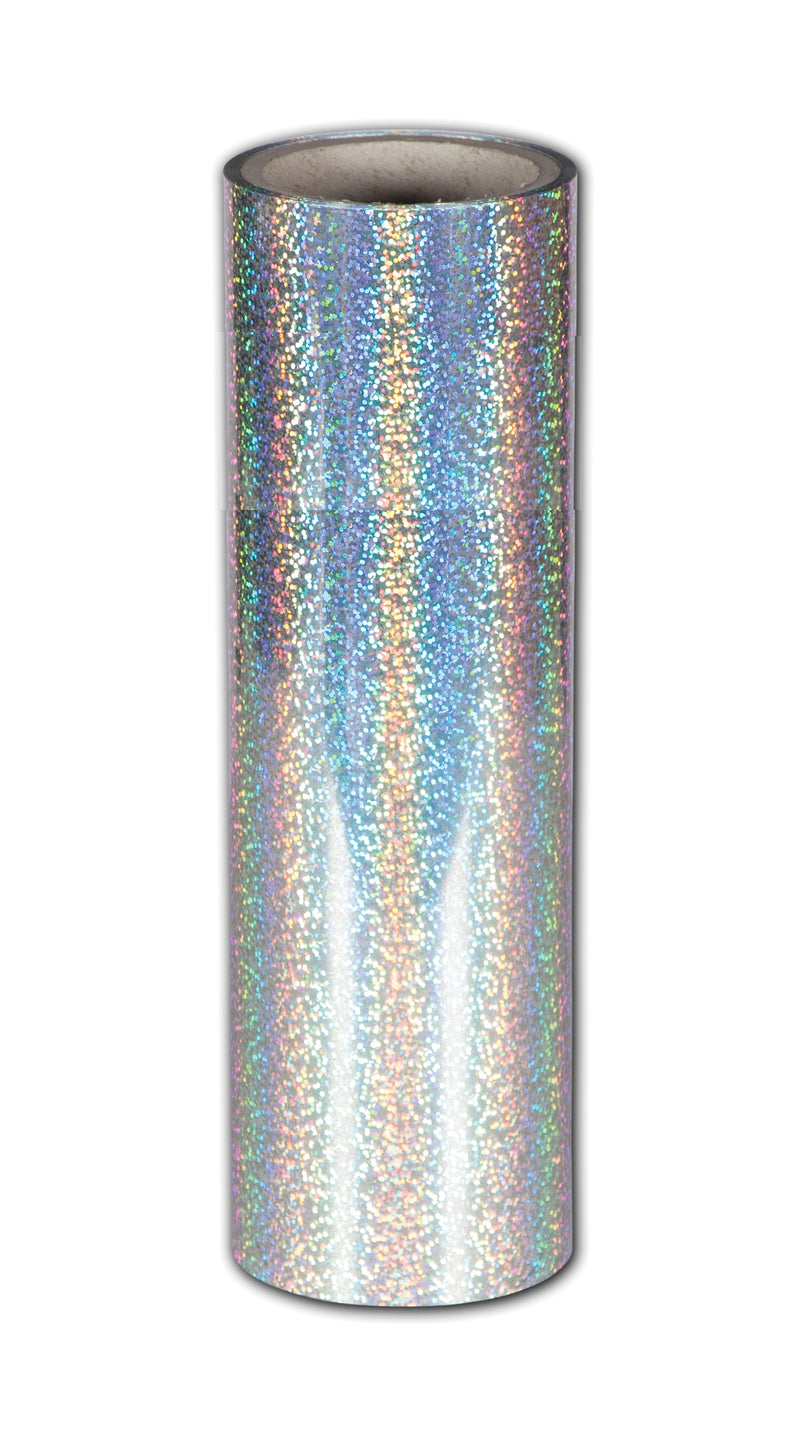 AquaAura Heat Transfer Hot Foiling Laminator/Lamination Foil Film Roll, Length 100m - Width 315mm, Glitter Holographic
