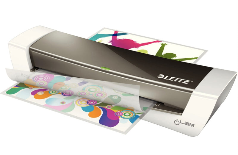 Leitz iLam A4 Home Office Laminator: 80 - 125 Micron Pouches, 3-Minute Warm-up